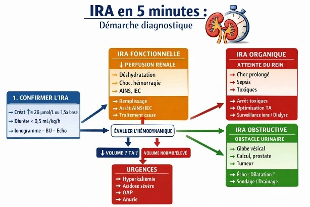 IRA diagnostic Insuffisance rénale aigue diagnostic et traitement