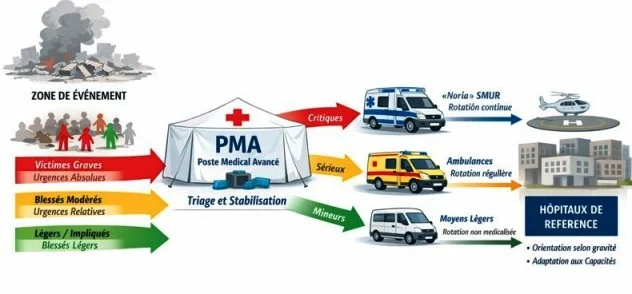 Organisation des secours médicaux en cas de catastrophe et attentats Organisation des secours médicaux en cas de catastrophe et attentats