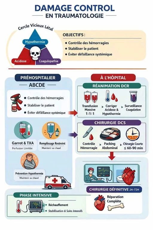 Damage control Damage control traumatologie, chirurgie