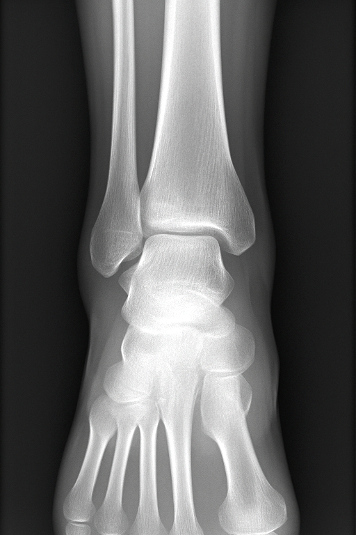 cheville radiographie normale