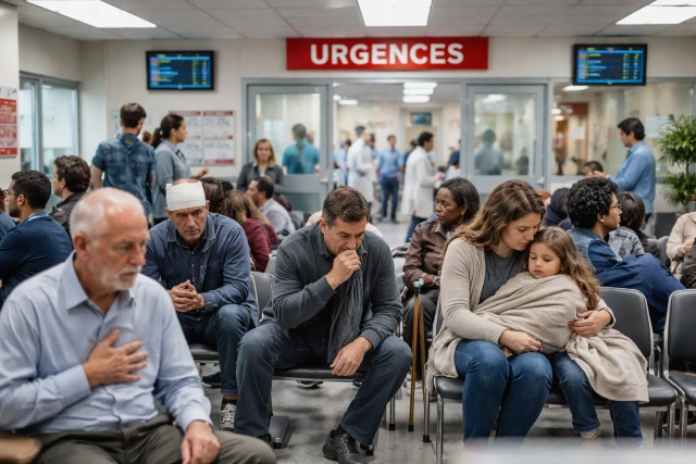 Salle d'attente Encombrement des services d'urgence